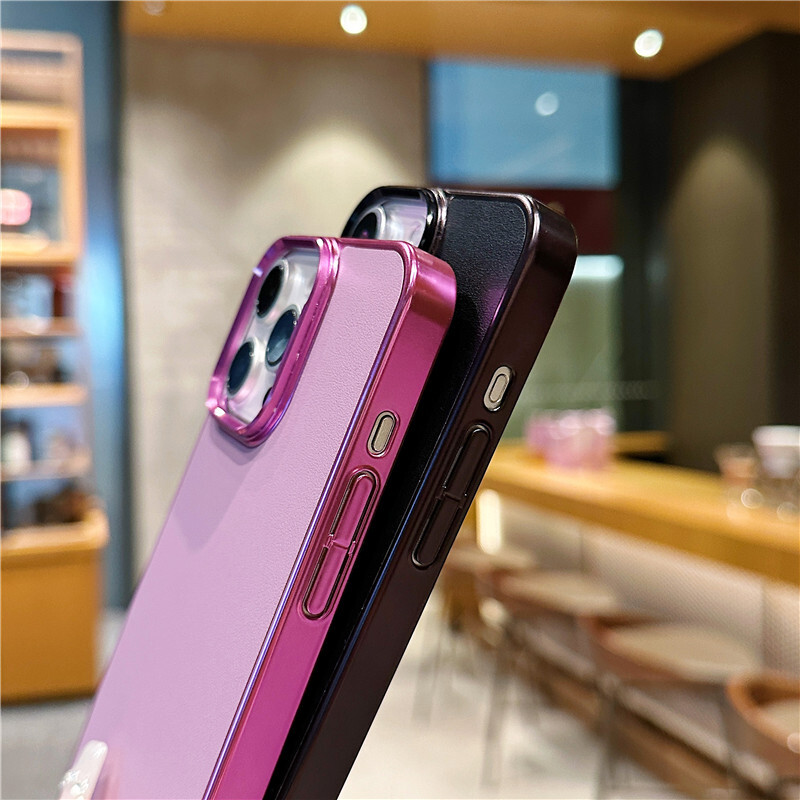 Rugged Case For iPhone 16 Pro Max 15 14 13Pro Slim Leather Shockproof Back Cover gallery