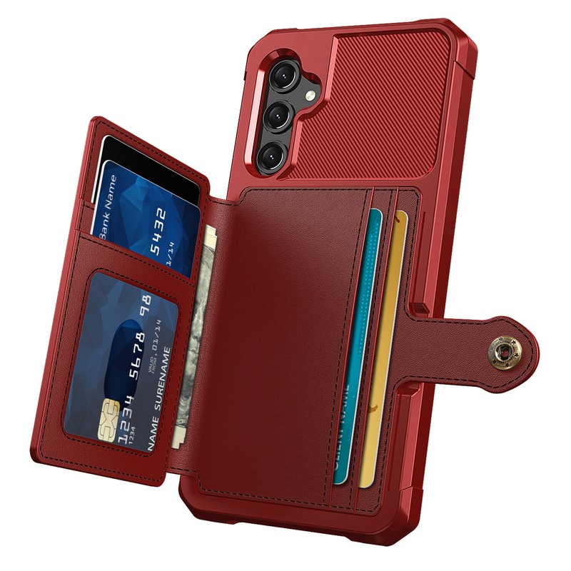 For Samsung Galaxy A55 A54 A35 A15 A14 5G Flip Wallet Cover with Card Holder