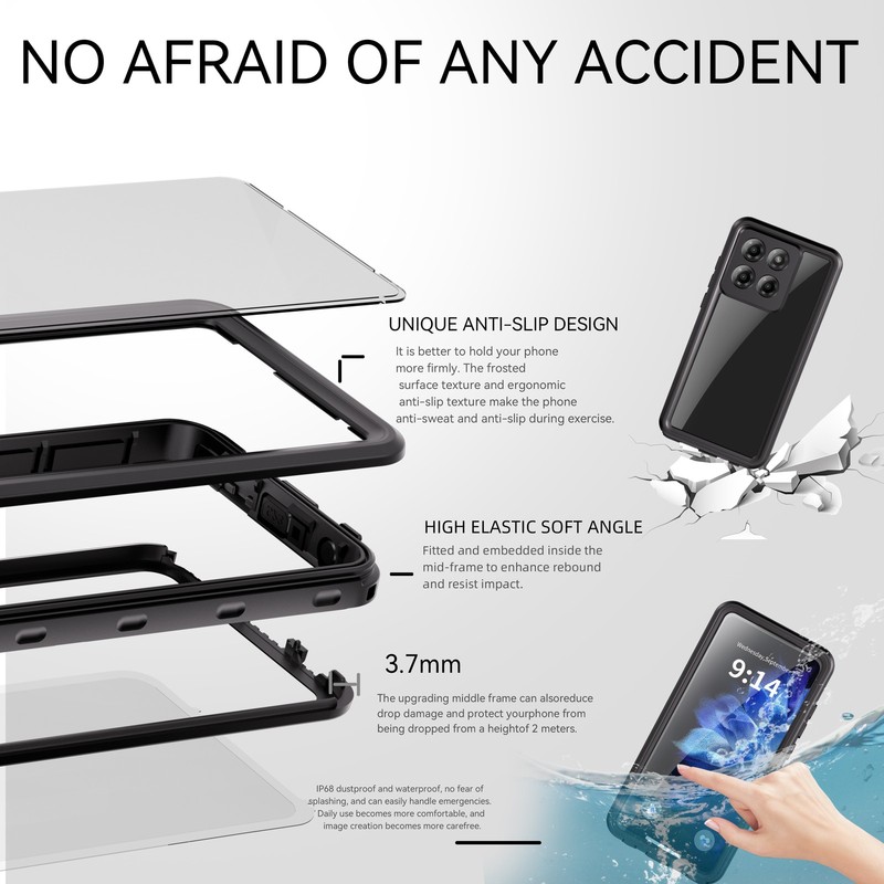 For Motorola Moto G 5G/Stylus 5G 2025 2024 G Play/Pure Waterproof Full Body Case gallery