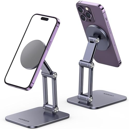 Magnetic Phone Stand Compatible with MagSafe Holder for Desk Ergonomic Grey gallery