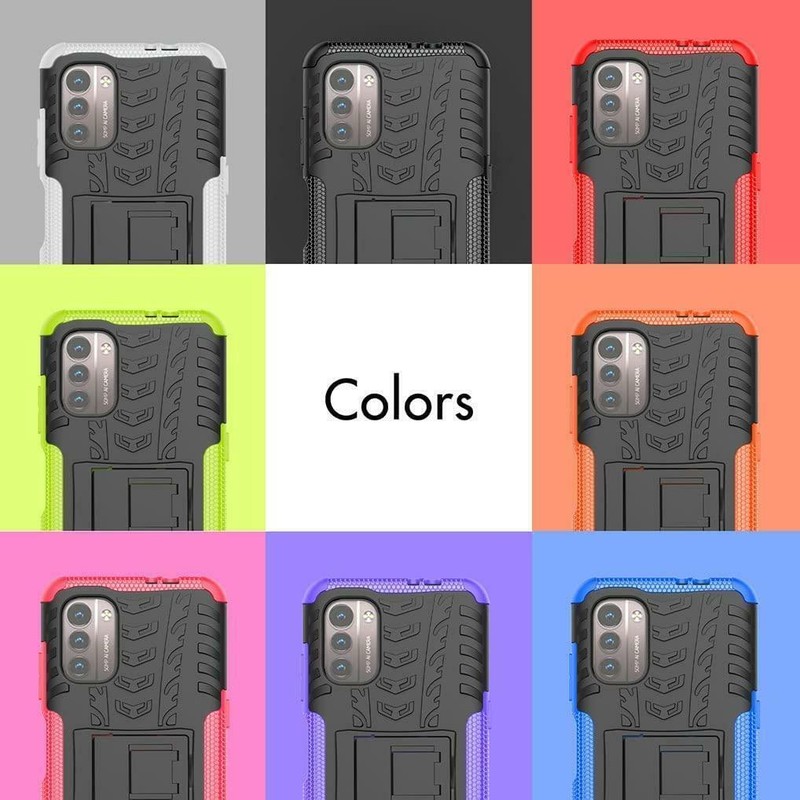 For Nokia C300 Phone Case Shockproof Armor Stand Phone Cover + Screen Glass gallery