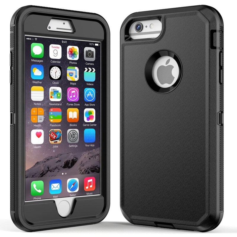 For Apple iPhone 6 Rugged Shockproof Case Hard Protective Cover/ Tempered Glass gallery