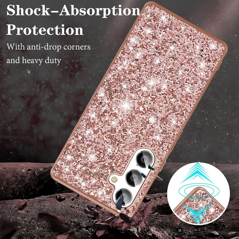 For Samsung A15 A14 A13 A25 A35 A53 A54 Shockproof Bling Sparkly TPU Case Cover gallery
