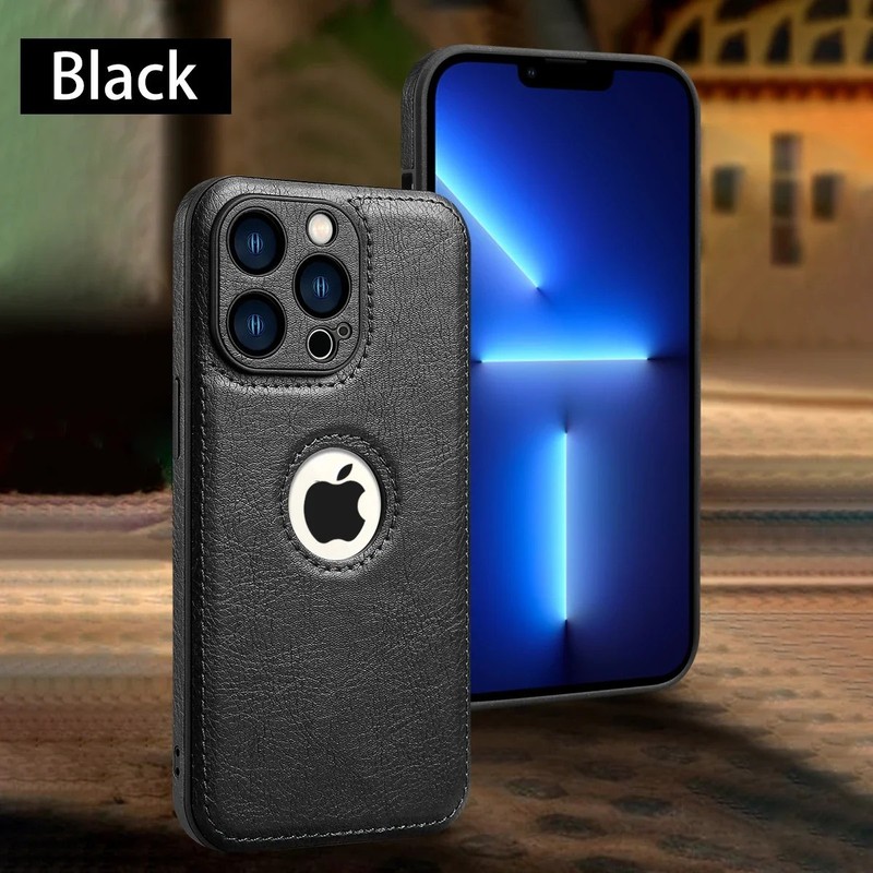 Shockproof Protective Leather Case For iPhone 17 16 15 14 Plus 13 12 11 Pro Max