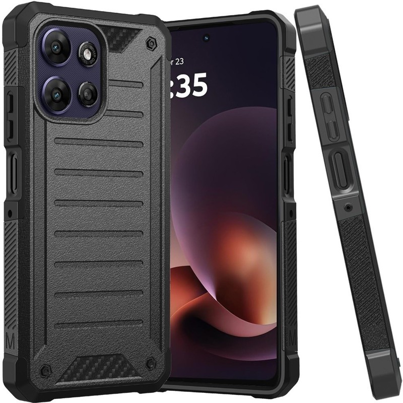 For Moto G Power 5G 2025/2026 Case Tough Lined Design Hybrid Protection Corners