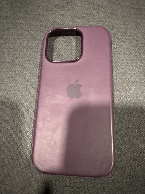 Genuine Apple iPhone 16 Pro Silicone Case MagSafe Cover Plum #001