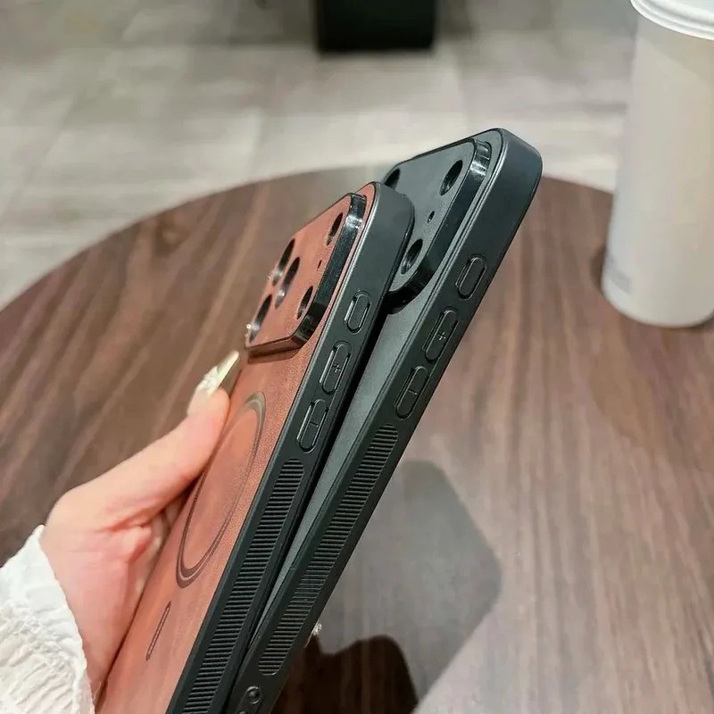 MagSafe Leather Shockproof Case for iPhone 17 16 15 14 13 12 11 Pro Max Cover gallery
