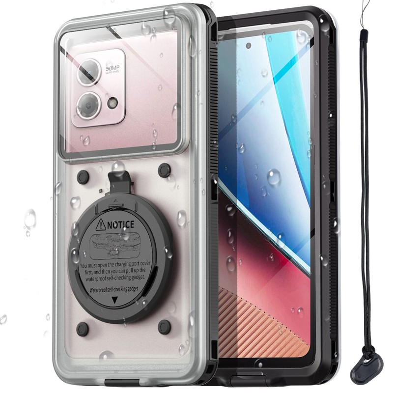 Waterproof Self-check Case Cover for Motorola Moto G Stylus/G/G Play 2023/2022/1