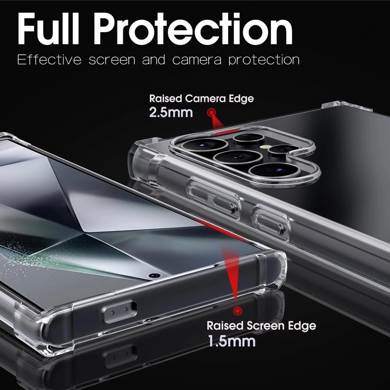 Clear Soft TPU Case Slim Shockproof Cover for Samsung Galaxy S24 Ultra gallery