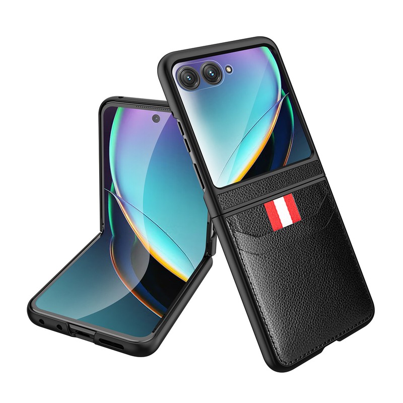 For Motorola Razr Plus 2024 2023 Razr 50 Ultra Non-Slip Luxury Holder Hard Case