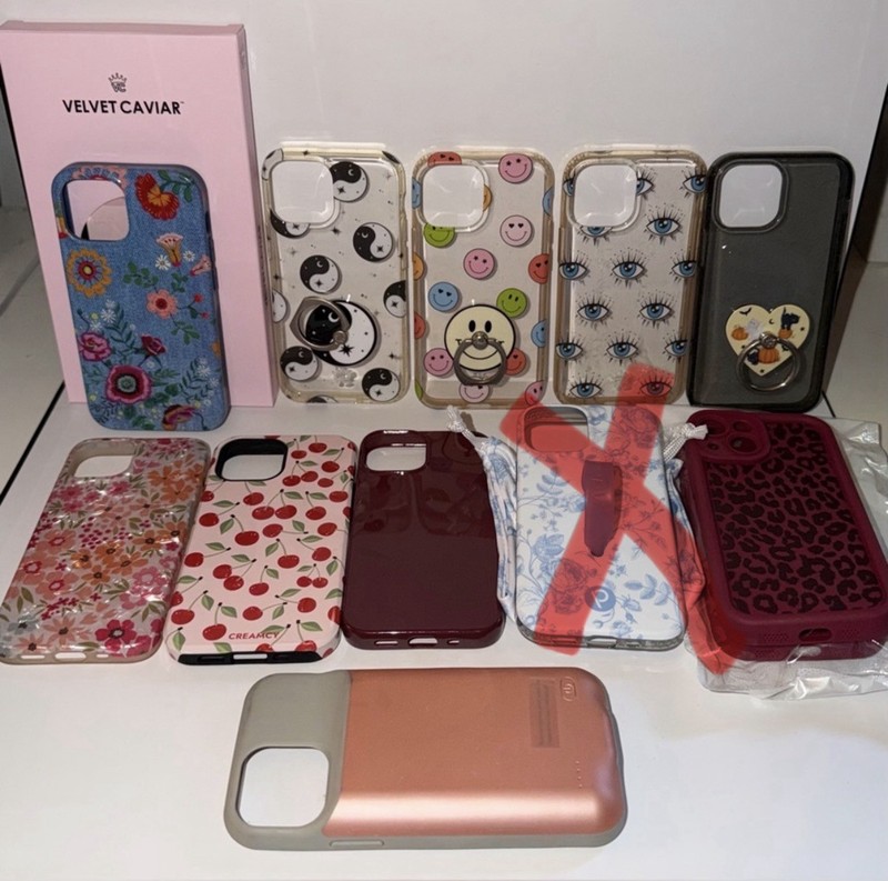 iPhone 13 Mini Case Bundle | Velvet Caviar, Battery Case, and Ring Grips