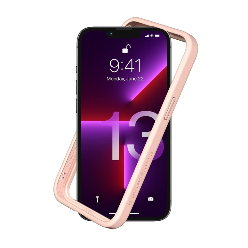 🛡️ RhinoShield CrashGuard NX Bumper Case for iPhone 13/13 Pro Blush Pink, Slim