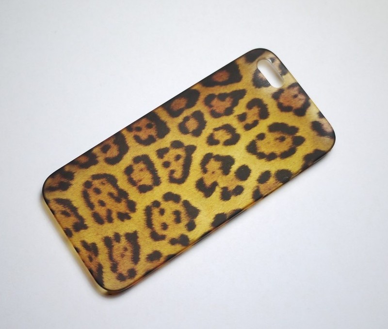 Apple iPhone 5 5s SE Thin Cheetah Leopard Hard Case Cover + Screen Protector