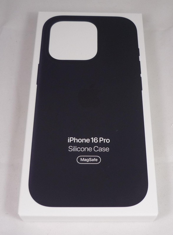 Genuine / Official Apple iPhone 16 Pro Silicone Case / Cover - Black - New gallery