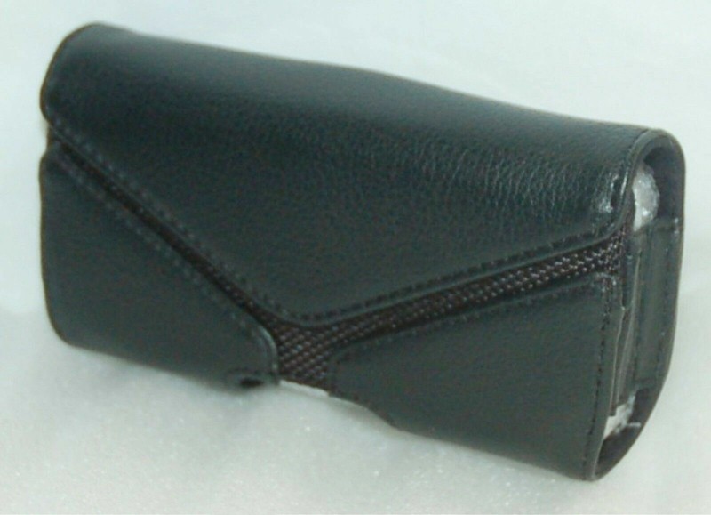 NEW Universal 3x2x1″ Fit BLACK LEATHER Magnetic Cell Phone Pouch Case holster