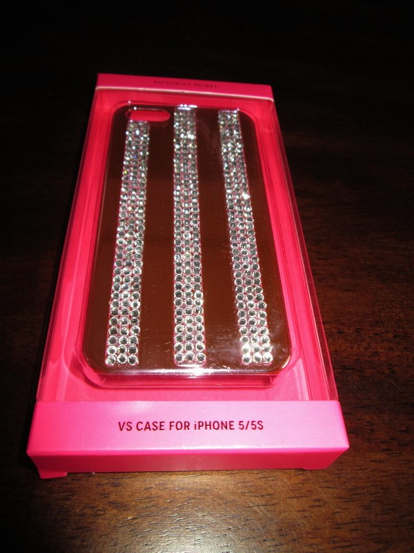 Victoria’s Secret JEWELED STRIPE IPHONE 5/5S Case NEW Cell Phone PINK 5 5S