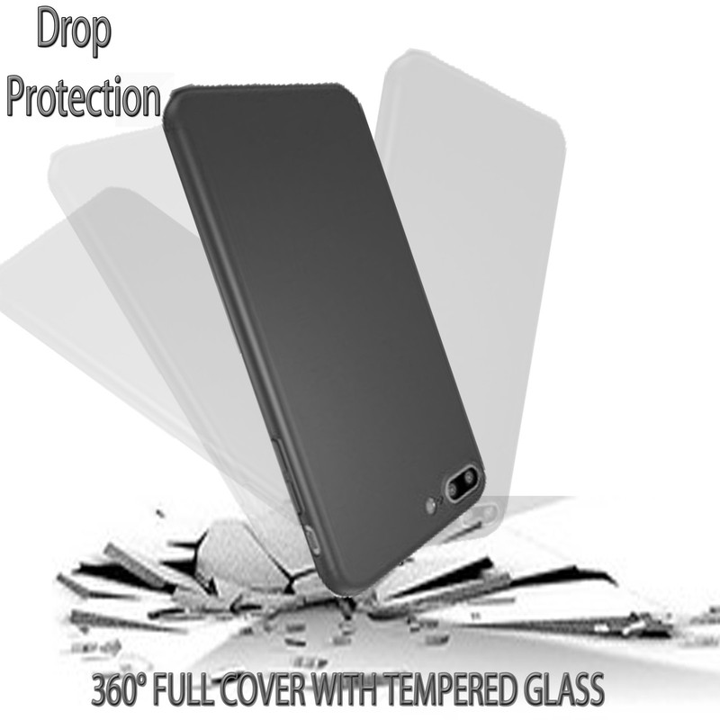 360° Hard Plastic Case Screen Protector Tempered Glass Cover For iPhone 7 7plus gallery