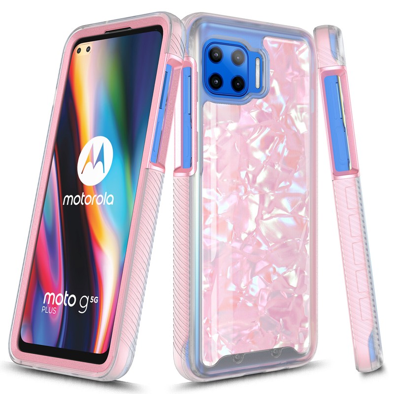 For Moto G 5G Plus / Moto One 5G Graphic Shockproof Protective Hybrid Armor Case