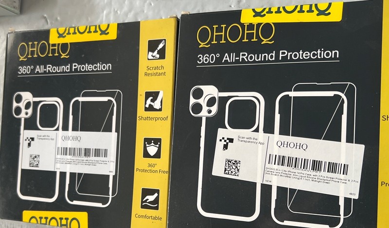 2 Box iPhone 14 Pro  [5 in 1] Case, with 2X Screen Protector And 2x Camera lens