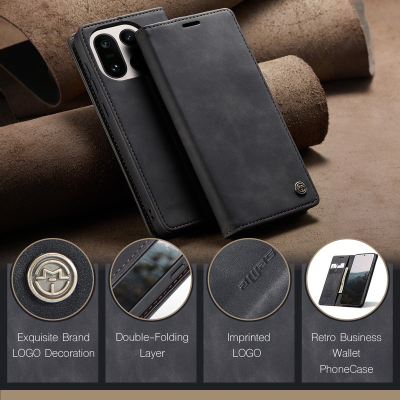 For OnePlus 15, Luxury Caseme Magnetic Leather Card Wallet Case Flip Cover