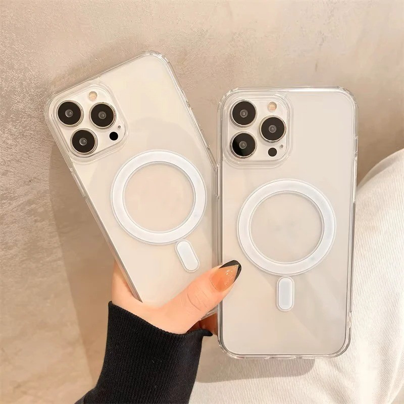 Clear MagSafe Case for All iPhone | Magnetic Wireless Charging Cover gallery