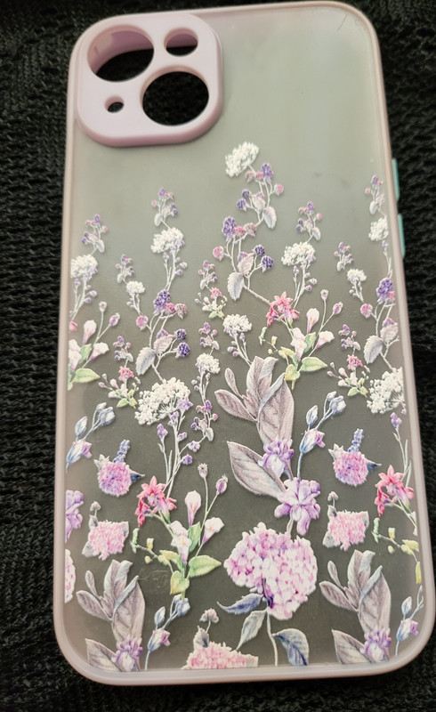 Apple iPhone 14 Cases, Set of 3, Hard Plastic Clear Cases, Mixed Floral Patterns gallery