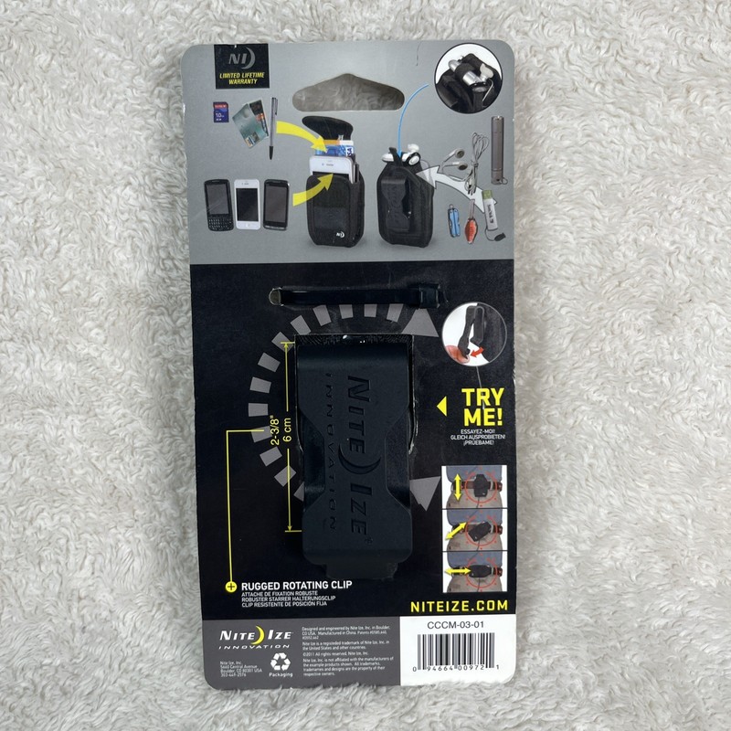Nite Ize Clip Case Cargo Universal Rugged Holster - Medium - Black gallery