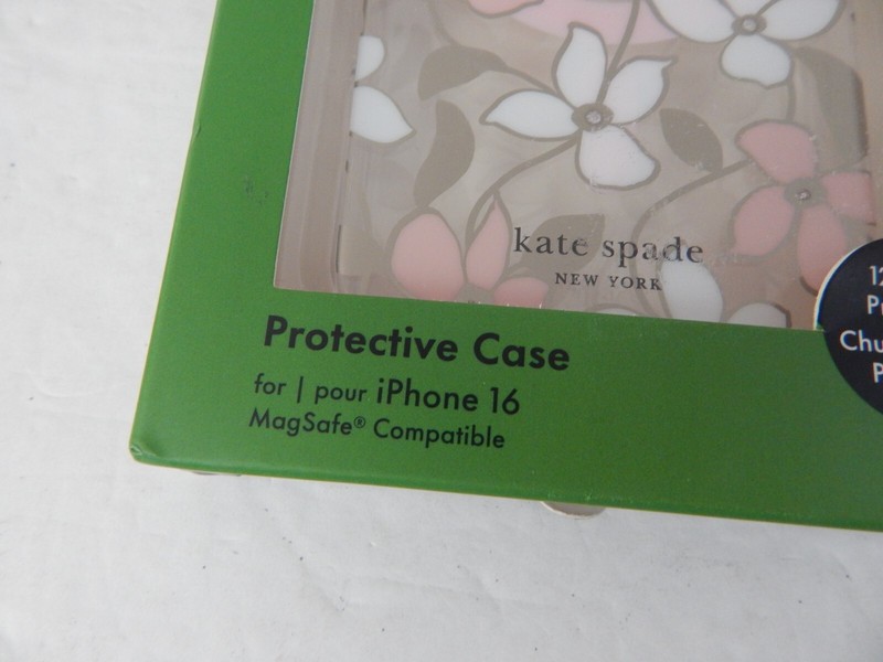 Kate Spade Protective Case For iPhone 16 Clear/Floral/Glitter/Multi New gallery