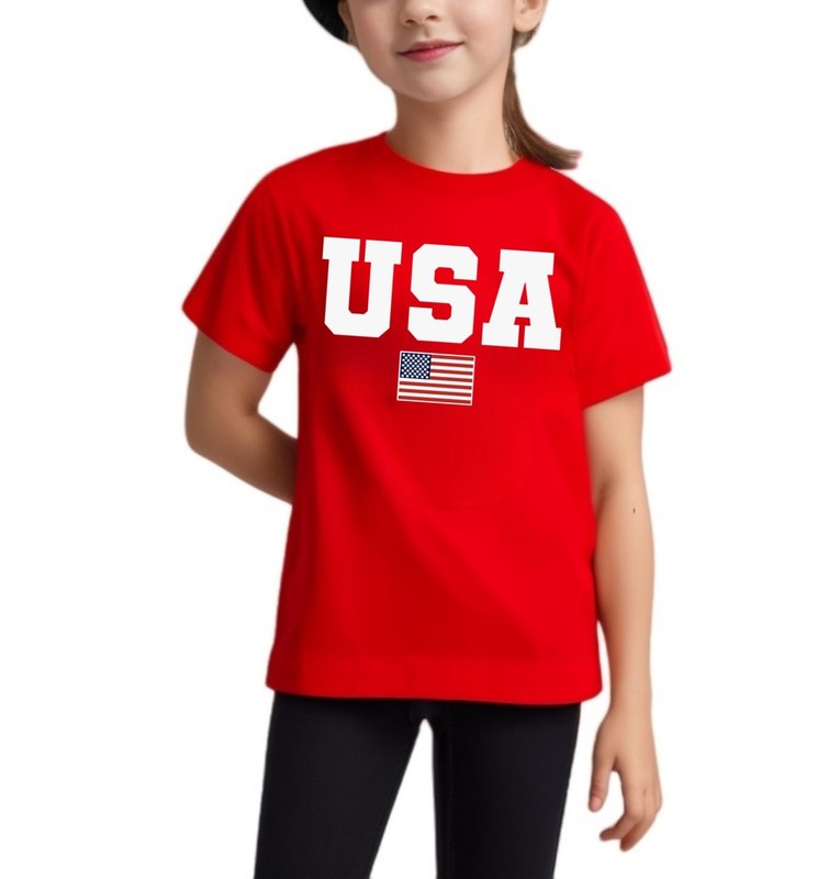 American Flag Shirt Toddler Boys Girls USA Flag Shirts Kids 4th of July T-Shi...
