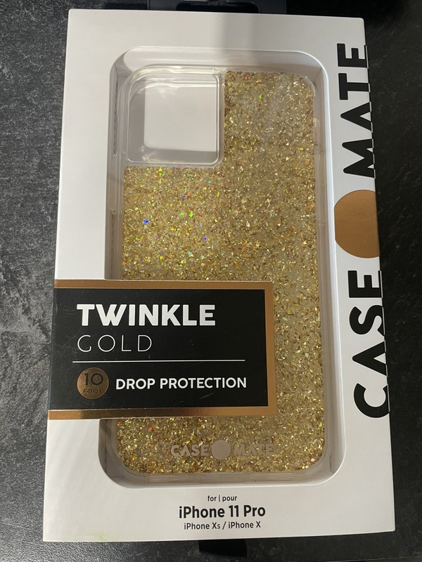 Case-Mate Apple iPhone 11 Pro/X/XS 11 Pro Twinkle Case – Gold