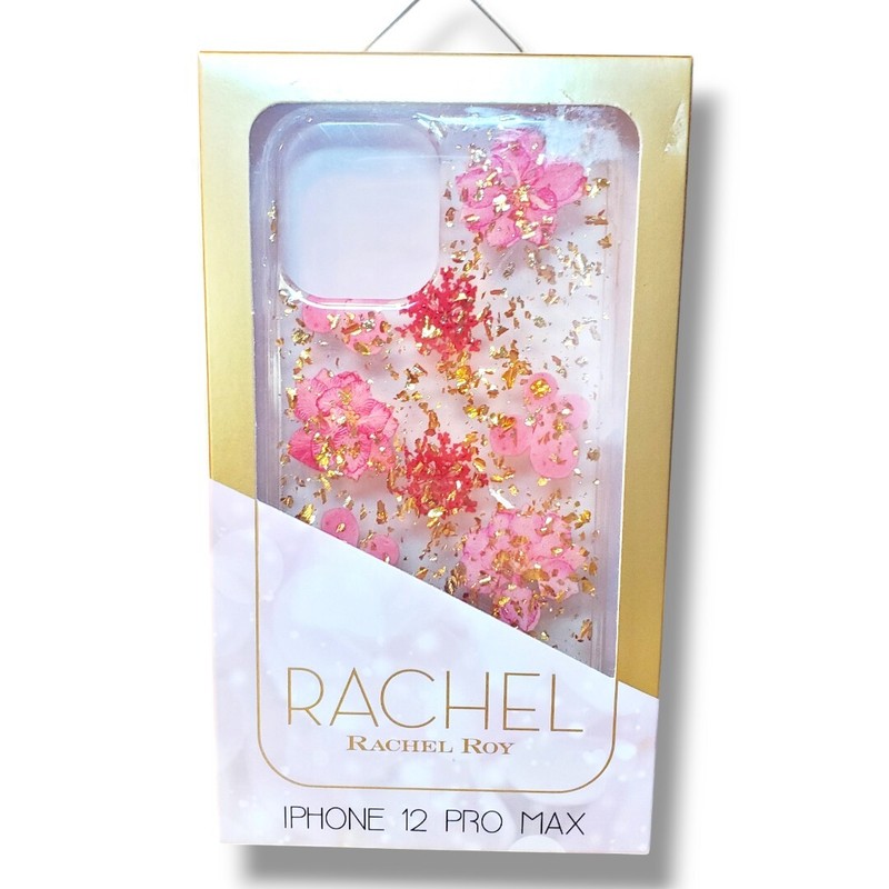 NWT Rachel Roy Apple Iphone Case 12 pro Max Full Protection Glitter New Flower