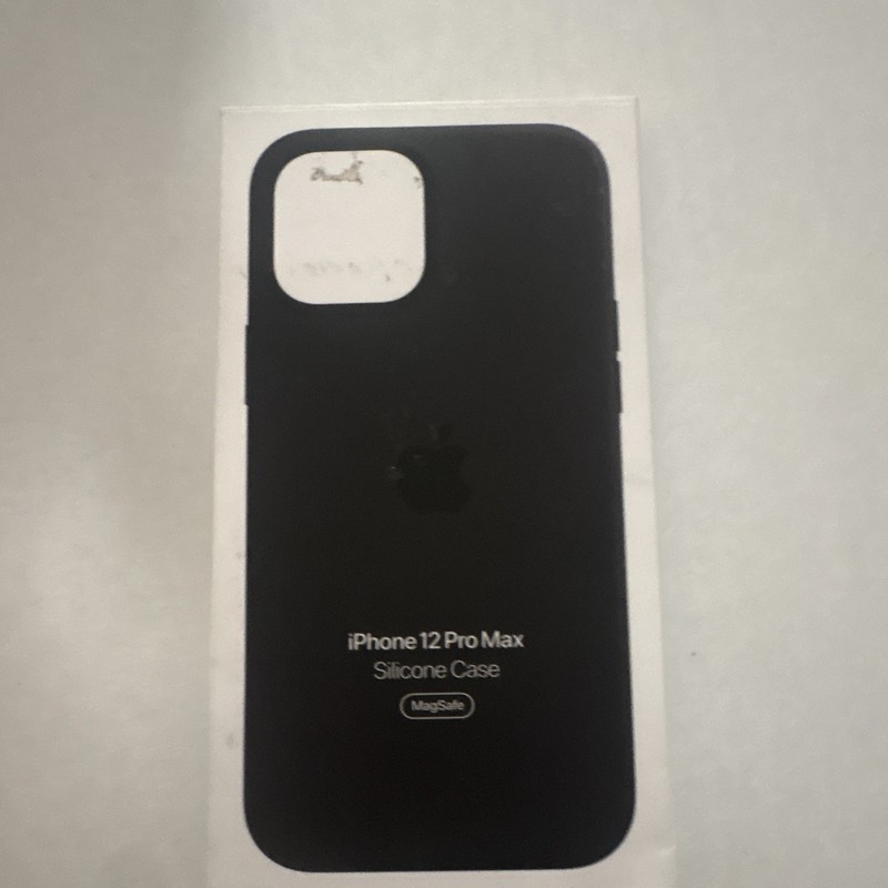 Apple iPhone 12 Pro Max Silicone Back Case with MagSafe – Black