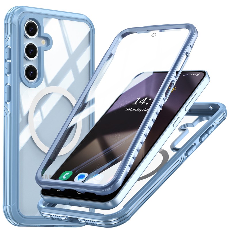 For Samsung S25 FE 2025 Shockproof Magnetic Case Built-in Screen Protector gallery