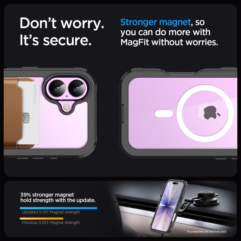 For iPhone 17 MagSafe Case Shockproof Cover with Privacy Glass Screen Protector gallery
