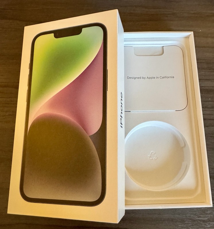 Apple iPhone 14 128GB Midnight EMPTY BOX w/ Booklets, Sticker, Inserts MPUA3LL/A gallery