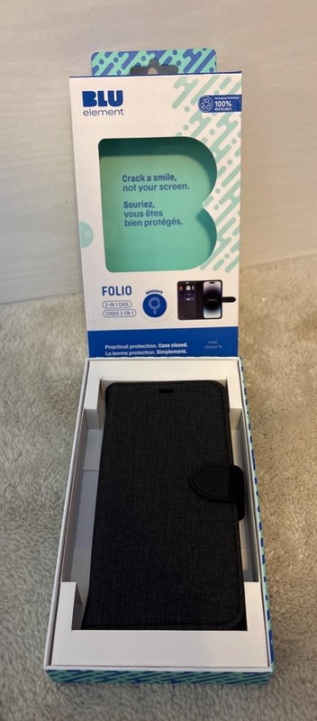 Blu Element Case For iPhone 16 With MagSafe & Detachable Wallet Folio 2-In-1 gallery