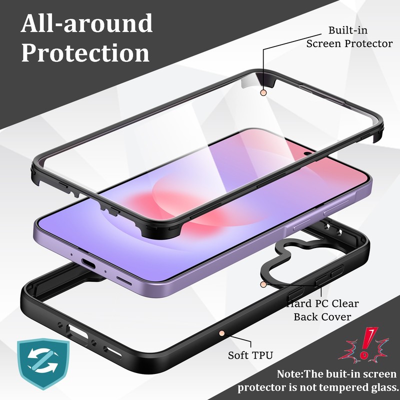 Shockproof Full Body Case For Samsung Galaxy A37/A36 W Built-in Screen Protector gallery
