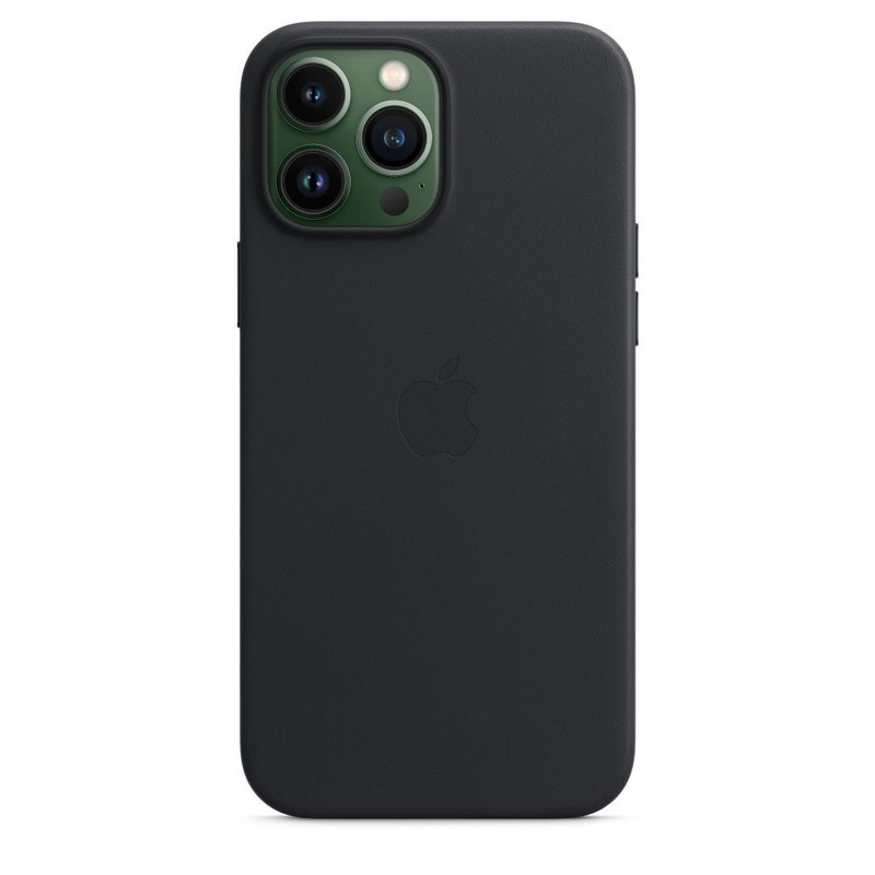 Genuine Apple Leather iPhone 13 Pro Max MagSafe Case / Cover – Midnight (Black)