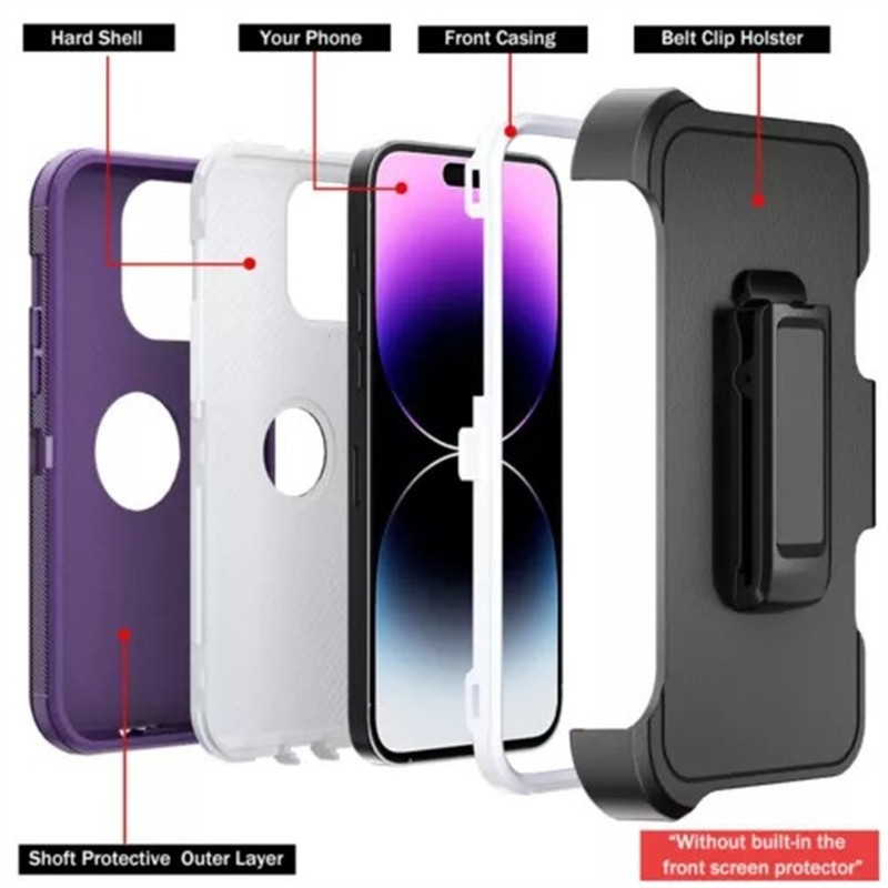 For iPhone 17 Pro Max 17 Air Case Shockproof Rugged Belt Clip Holster Cover gallery