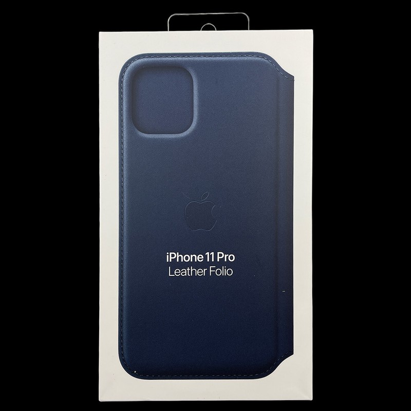 Genuine Apple Leather Folio Case For iPhone 11 Pro – Deep Sea Blue MY1L2ZM/A