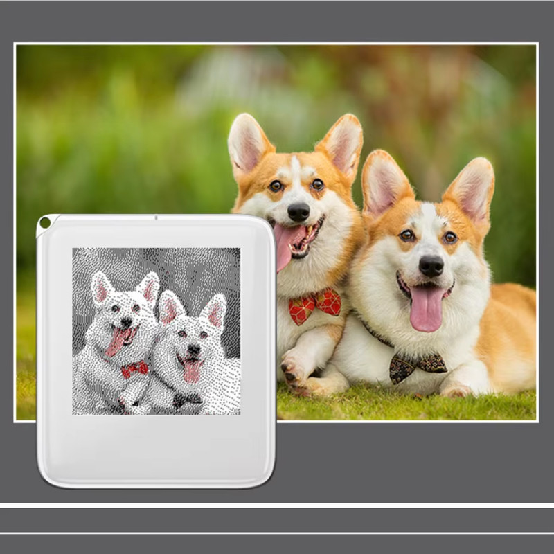 NFC Function Memory Keyring 1.54-Inch Three Color Display Screen Image Wireless
