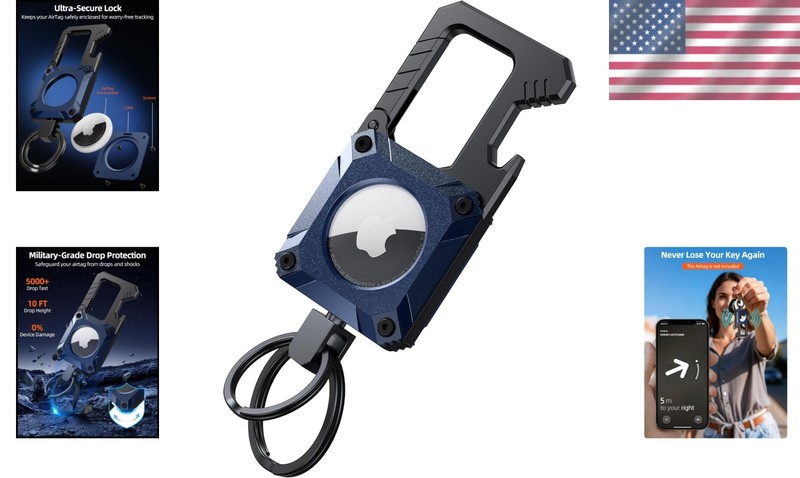 Rugged AirTag Keychain - Waterproof & Scratch Resistant gallery