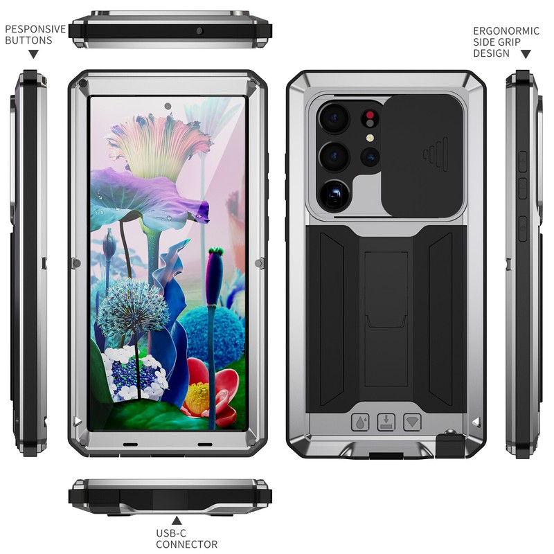For Samsung Galaxy S24 S23 Ultra S22 Plus Shockproof Aluminum Gorilla Glass Case gallery