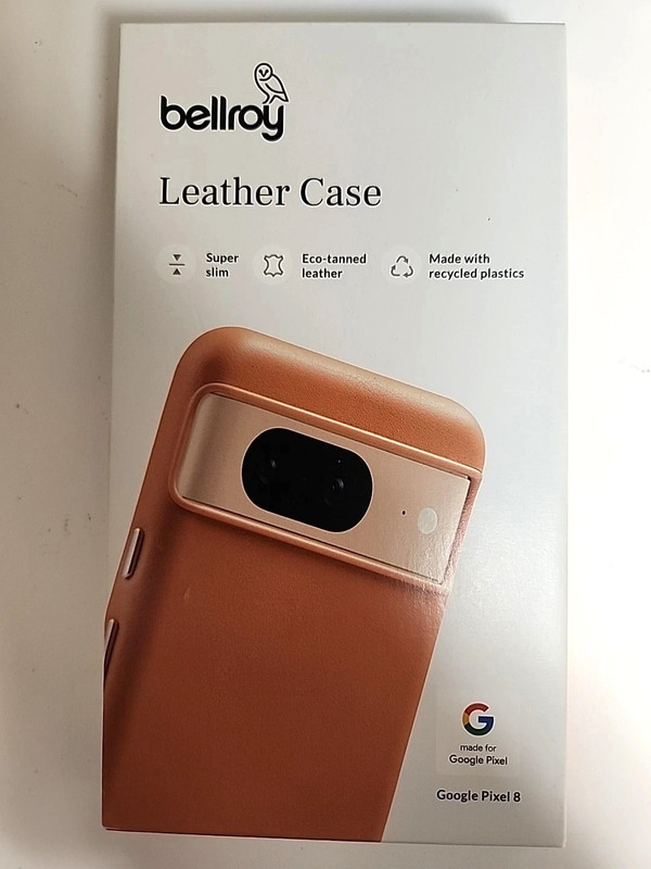 GENUINE Bellroy Leather Case For Google Pixel 8 – Terracotta – BRAND NEW