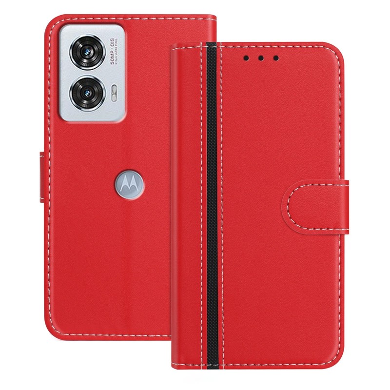 Streak Magnetic Card Wallet Case Cover For Motorola Moto E22 X40 Edge 40 Pro G51