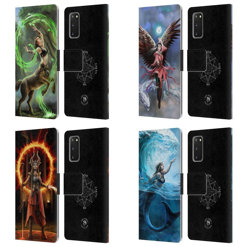 OFFICIAL ANNE STOKES FEMALE ELEMENTALS LEATHER BOOK CASE FOR SAMSUNG PHONES 2