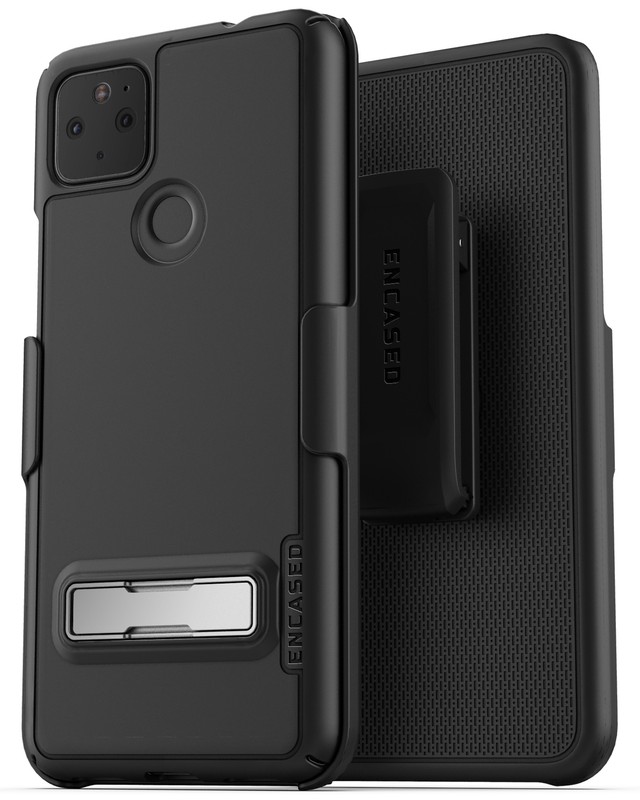 Google Pixel 5a 5G Belt Case with Kickstand, Ultra Thin Cover with Holster Clip