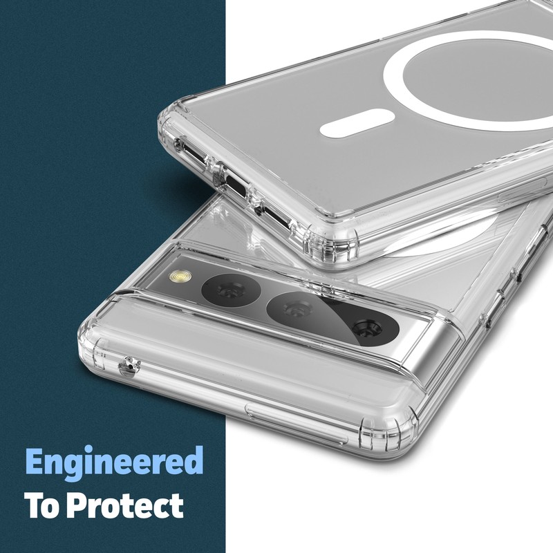 Google Pixel 7 Pro Clear Case Compatible with MagSafe gallery
