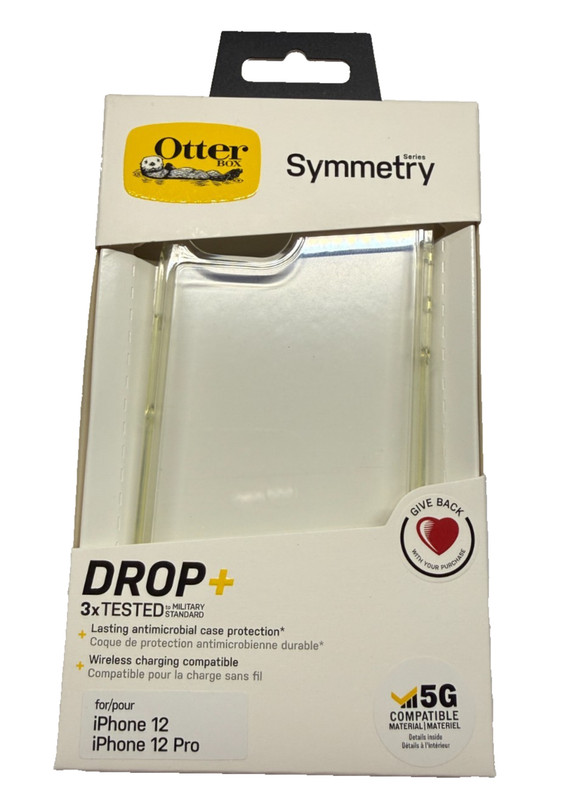 OTTERBOX Symmetry Series Case for iPhone 12/12 Pro – Clear – Military Standard