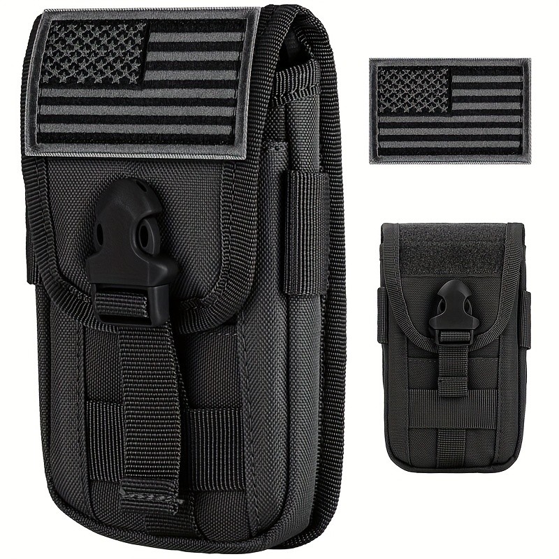 2 Pack MOLLE Phone Pouch with US Flag for 4.7-6.9 Inch Phones gallery